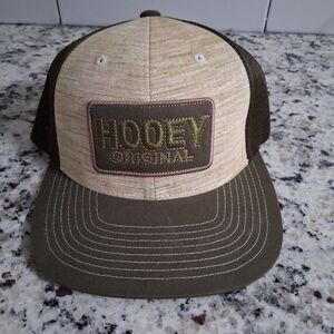 Hooey Beige and Olive Trucker Cap